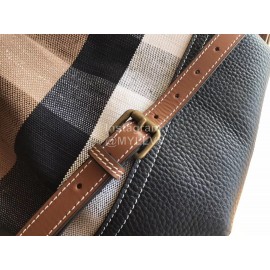Burberry Fashion Plaid Drawstring Bucket Bag 