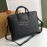Burberry Black Grain Leather Briefcase