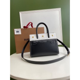 Burberry Grain Leather Carrying Messenger Bag