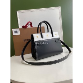 Burberry Grain Leather Carrying Messenger Bag