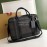 Burberry Black Brown Checkered Messenger Briefcase
