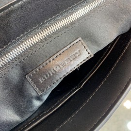 Burberry New Soft Plaid Leather Messenger Bag Blue