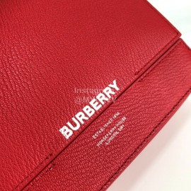 Burberry Fashion Leather Messenger Bag For Women Red