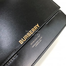 Burberry Fashion Leather Messenger Bag For Women Black
