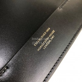 Burberry Fashion Leather Messenger Bag For Women Black