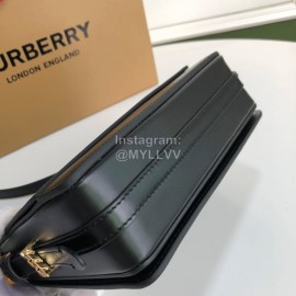 Burberry Fashion Leather Messenger Bag For Women Black