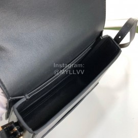 Burberry Fashion Leather Messenger Bag For Women Black