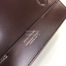 Burberry Fashion Leather Messenger Bag For Women Purplish Red