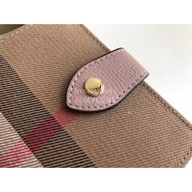 Burberry Fashion Palm Leather Short Wallet Purple