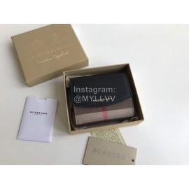 Burberry Fashion Palm Leather Short Wallet Black