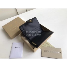 Burberry Fashion Palm Leather Short Wallet Black