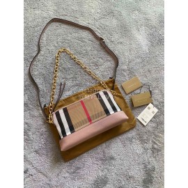 Burberry Striped Chain Bag Messenger Bag