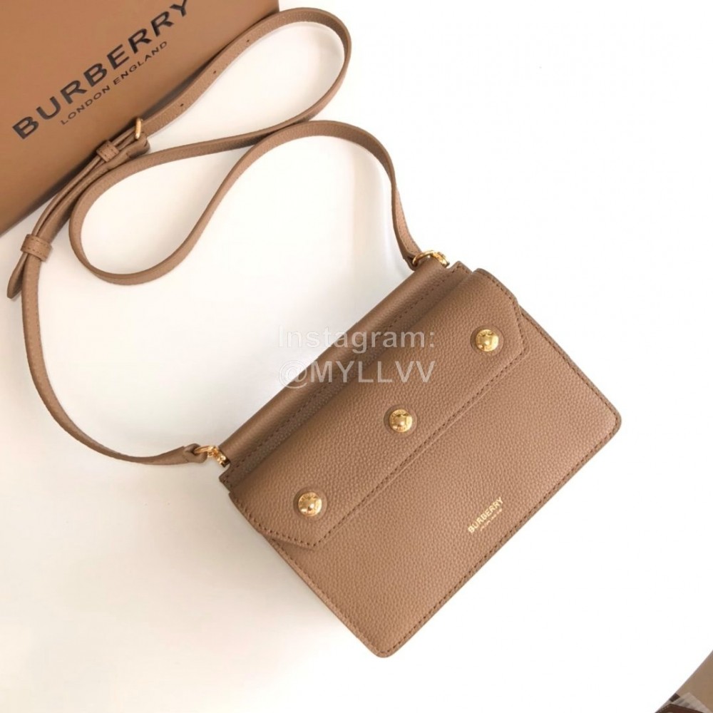 Burberry Fashion Flip Crossbody Bag For Women Apricot