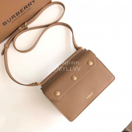 Burberry Fashion Flip Crossbody Bag For Women Apricot