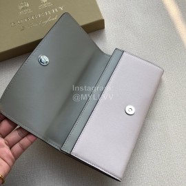 Burberry New Embossed Leather Long Wallet White