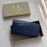 Burberry New Embossed Leather Long Wallet Tibetan Green