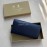 Burberry New Embossed Leather Long Wallet Tibetan Green