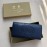Burberry New Embossed Leather Long Wallet Tibetan Green