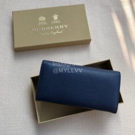 Burberry New Embossed Leather Long Wallet Tibetan Green