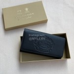 Burberry New Embossed Leather Long Wallet 