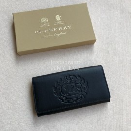 Burberry New Embossed Leather Long Wallet 