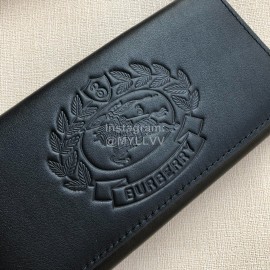 Burberry New Embossed Leather Long Wallet 