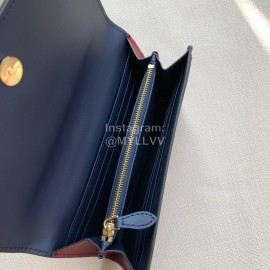 Burberry New Embossed Leather Long Wallet Purplish Red