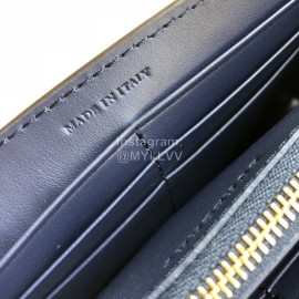 Burberry New Embossed Leather Long Wallet Purplish Red