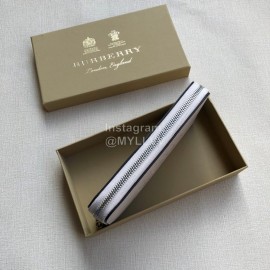 Burberry New Embossed Leather Long Zipper Wallet White