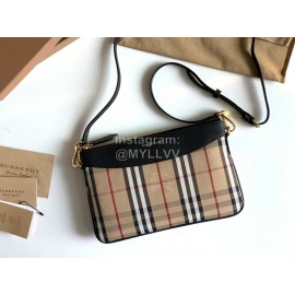 Burberry Classic Checkered Crossbody Bag For Women Black