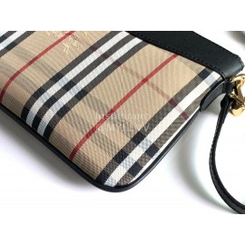 Burberry Classic Checkered Crossbody Bag For Women Black
