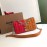 Burberry Soft Sheepskin Color Matching Chain Bag Orange