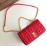 Burberry Soft Sheepskin Chain Bag Red
