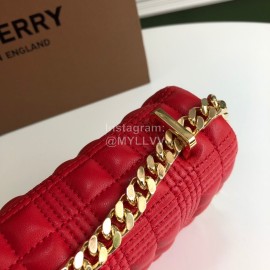 Burberry Soft Sheepskin Chain Bag Red