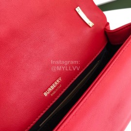 Burberry Soft Sheepskin Chain Bag Red