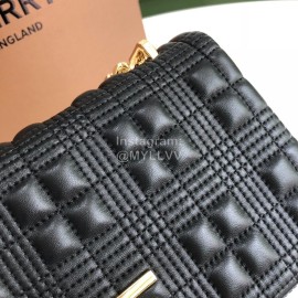 Burberry Soft Sheepskin Chain Bag Black