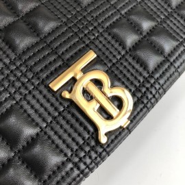 Burberry Soft Sheepskin Chain Bag Black