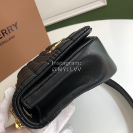 Burberry Soft Sheepskin Chain Bag Black