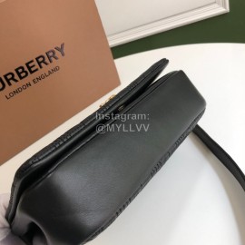 Burberry Soft Sheepskin Chain Bag Black