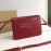 Burberry Leather Retro Messenger Bag For Women Red
