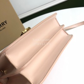 Burberry Leather Retro Messenger Bag For Women Pink