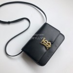 Burberry Leather Retro Messenger Bag For Women Black