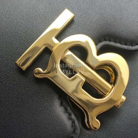 Burberry Leather Retro Messenger Bag For Women Black