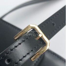 Burberry Leather Retro Messenger Bag For Women Black