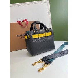 Burberry Soft Leather Mini Messenger Bag Handbag
