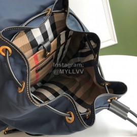 Burberry Nylon Calf Light Backpack Blue