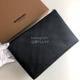 Burberry Grain Leather Handbag Blue