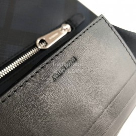 Burberry Grain Leather Handbag Blue