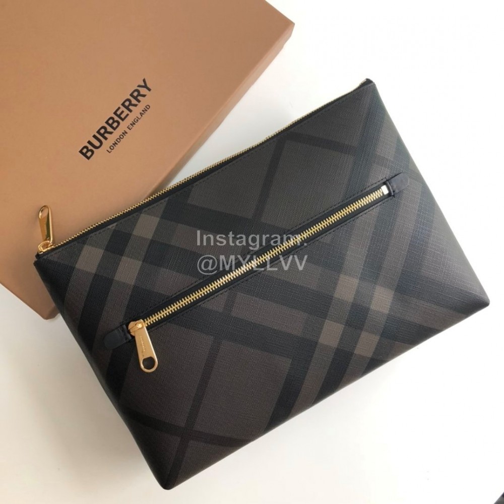 Burberry Grain Leather Handbag Coffee