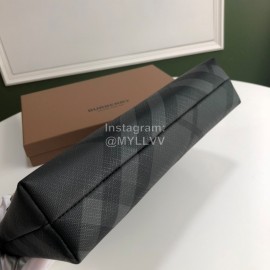 Burberry Grain Leather Handbag Gray